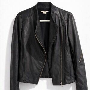 Helmut Lang Black Lamb Leather Jacket XS/S
